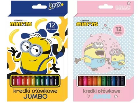 Kredki ołówkowe Jumbo 12 kolorów Minionki Kredki ołówkowe Jumbo 12 kolorów Minionki