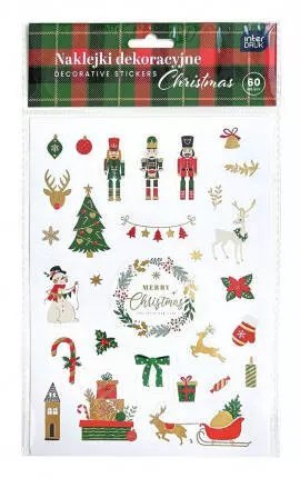 Naklejki Swiateczne 60szt Christmas Int B/c Naklejki Swiateczne 60szt Christmas Int B/c