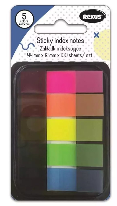 Znaczniki 1,2x4,4cm 5 kolorów Znaczniki 1,2x4,4cm 5 kolorów