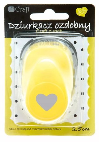 Dziurkacz ozdobny 2,5cm serce