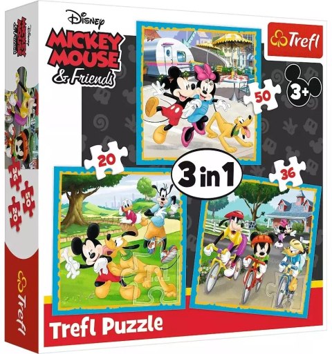 Puzzle 3w1. Myszka Miki z przyjaciółmi Puzzle 3w1. Myszka Miki z przyjaciółmi