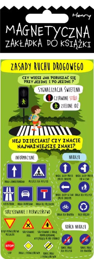Zakładka magnetyczna znaki