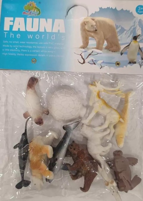 Figurki Zwierzęta morskie/dzikie/polar 12szt Figurki Zwierzęta morskie/dzikie/polar 12szt
