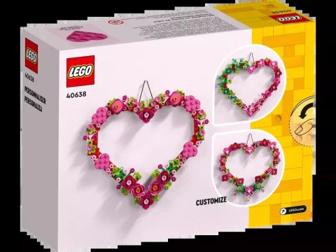LEGO Ozdoba w kształcie serca 40638 LEGO Ozdoba w kształcie serca 40638