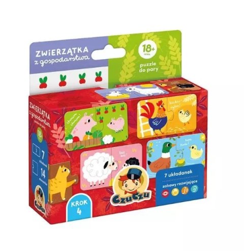 Puzzle do pary Zwierzątka z gospodarstwa CzuCzu Puzzle do pary Zwierzątka z gospodarstwa CzuCzu