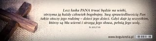 Zakładka do książki. Lecz łaska Pana trwać będzie na wieki...