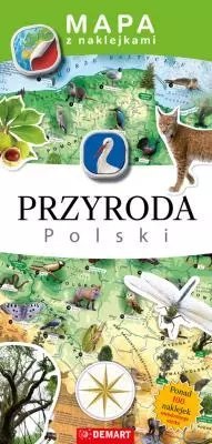 Mapa z naklejkami "Przyroda Polski" Mapa z naklejkami "Przyroda Polski"