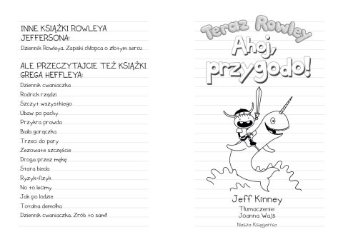 Teraz Rowley. Ahoj, przygodo! Teraz Rowley. Ahoj, przygodo!