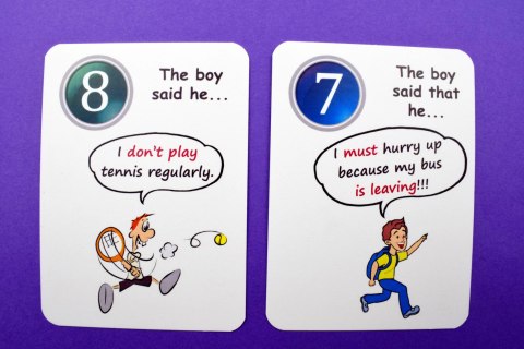 Fun Card English. Reported Speech