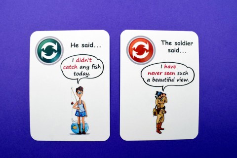 Fun Card English. Reported Speech