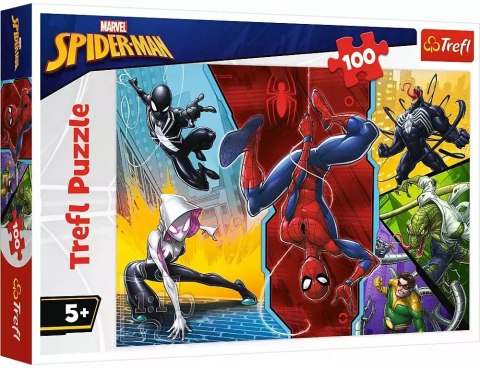 Puzzle 100 elementów. Do góry nogami. Marvel. Spiderman Puzzle 100 elementów. Do góry nogami. Marvel. Spiderman