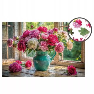 Drewniane Puzzle Milliwood - Celebrating - Kwitnące okno 500 el. 51x34 cm