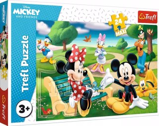 Puzzle maxi 24 elementy. Myszka Miki w gronie przyjaciół