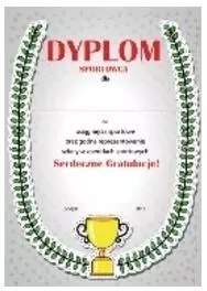 Dyplom A4 Sportowca Dyplom A4 Sportowca