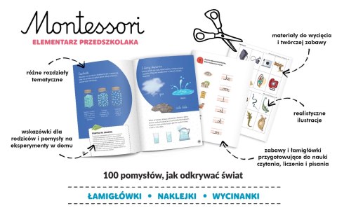 Elementarz przedszkolaka 4-6 lata. Montessori Elementarz przedszkolaka 4-6 lata. Montessori