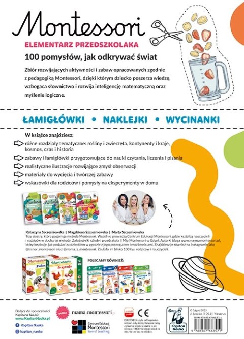 Elementarz przedszkolaka 4-6 lata. Montessori Elementarz przedszkolaka 4-6 lata. Montessori