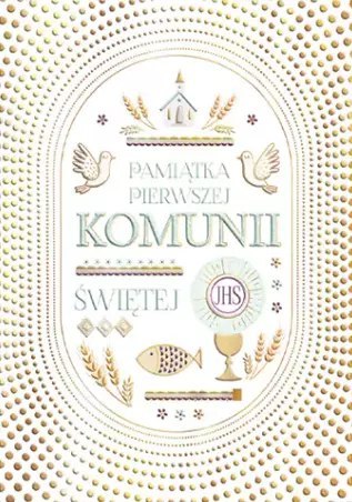 Karnet B6 komunijny, kropki