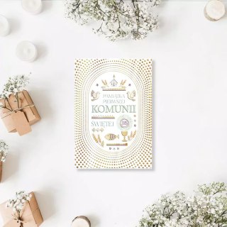 Karnet B6 komunijny, kropki