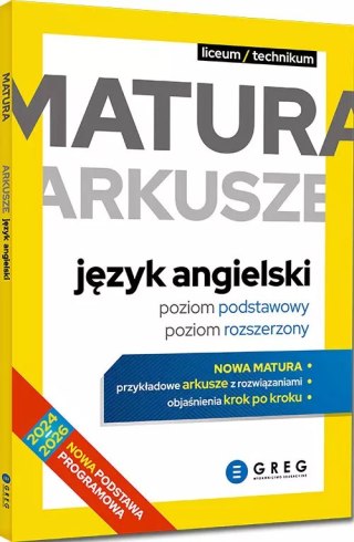 Matura. Arkusze. Język angielski (poziom podstawowy, poziom rozszerzony)