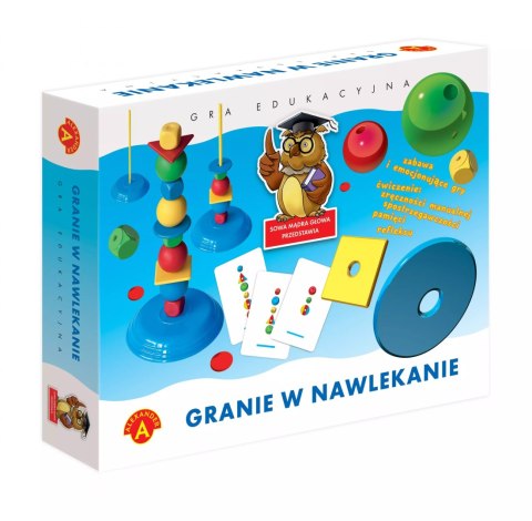 Sowa Mądra Głowa. Granie w nawlekanie Sowa Mądra Głowa. Granie w nawlekanie
