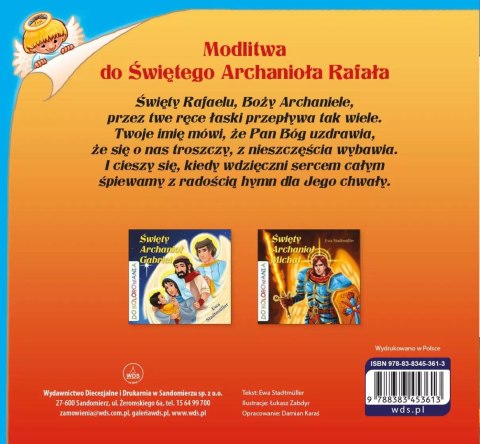 Święty Archanioł Rafał. Kolorowanka Święty Archanioł Rafał. Kolorowanka
