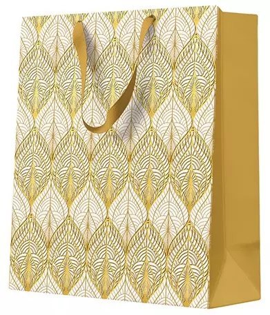 Torebka prezentowa Ornamental gold tile, średnia Torebka prezentowa Ornamental gold tile, średnia