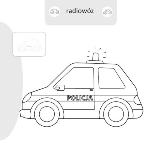 Malowanie-doklejanie. Pojazdy w mieście Malowanie-doklejanie. Pojazdy w mieście