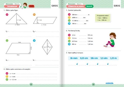 Matematyka. Karty pracy w szkole i w domu. Klasa 6