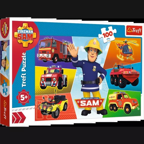 Puzzle 100 elementów. Pojazdy Strażaka Sama Puzzle 100 elementów. Pojazdy Strażaka Sama