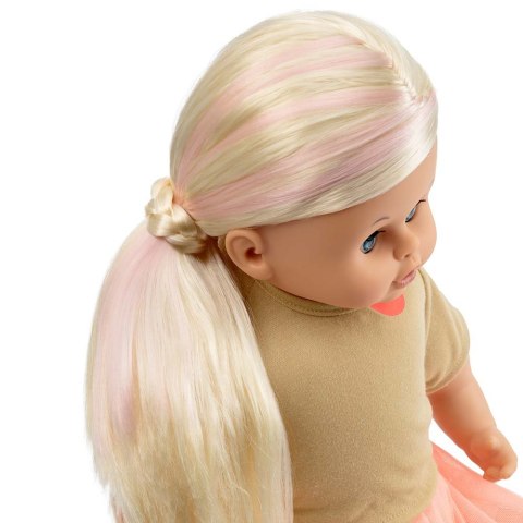 Duża lalka edukacyjna do czesania, blondynka, nauka języków obcych Skrallan