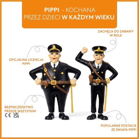 Figurki Kling i Klang zestaw, Pippi Langstrumpf, policja zabawka dla dzieci Figurki Kling i Klang zestaw, Pippi Langstrumpf, policja zabawka dla dzieci
