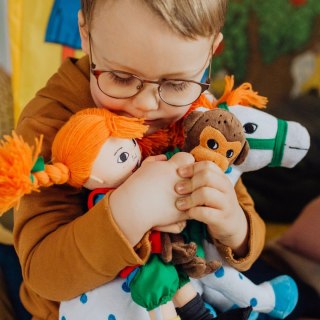 Maskotka małpka Pippi Langstrumpf Pan Nilsson 23 cm, przytulanka dla dzieci