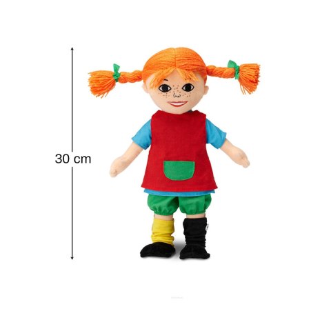 Miękka lalka Pippi Langstrumpf 30 cm, przytulanka, zabawka dla dzieci Miękka lalka Pippi Langstrumpf 30 cm, przytulanka, zabawka dla dzieci