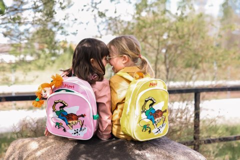 Plecak dla dzieci żółty, akcesoria zabawka dla przedszkolaka wyprawka Pippi Plecak dla dzieci żółty, akcesoria zabawka dla przedszkolaka wyprawka Pippi