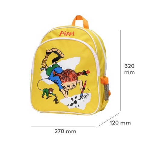 Plecak dla dzieci żółty, akcesoria zabawka dla przedszkolaka wyprawka Pippi Plecak dla dzieci żółty, akcesoria zabawka dla przedszkolaka wyprawka Pippi