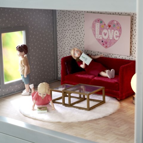 Zestaw mebli do salonu do domku dla lalek, zabawka dla dzieci, domek Lundby Zestaw mebli do salonu do domku dla lalek, zabawka dla dzieci, domek Lundby
