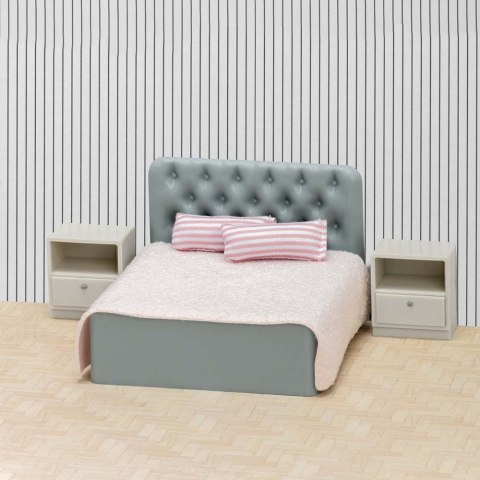 Zestaw mebli do sypialni do domku dla lalek basic zabawka dla dzieci Lundby Zestaw mebli do sypialni do domku dla lalek basic zabawka dla dzieci Lundby