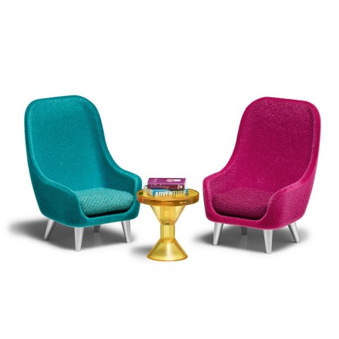 Zestaw mebli fotele do domku dla lalek, zabawka dla dzieci, domek, Lundby Zestaw mebli fotele do domku dla lalek, zabawka dla dzieci, domek, Lundby