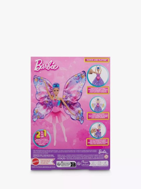 Barbie. HXJ10 Motylkowa baletnica 2w1. Lalka z magiczną przemianą