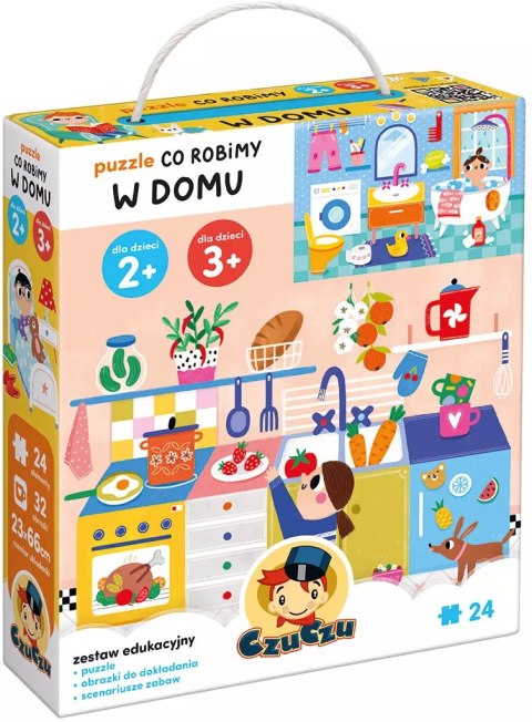 Puzzle 24 elementy. CzuCzu. Co robimy w domu Puzzle 24 elementy. CzuCzu. Co robimy w domu
