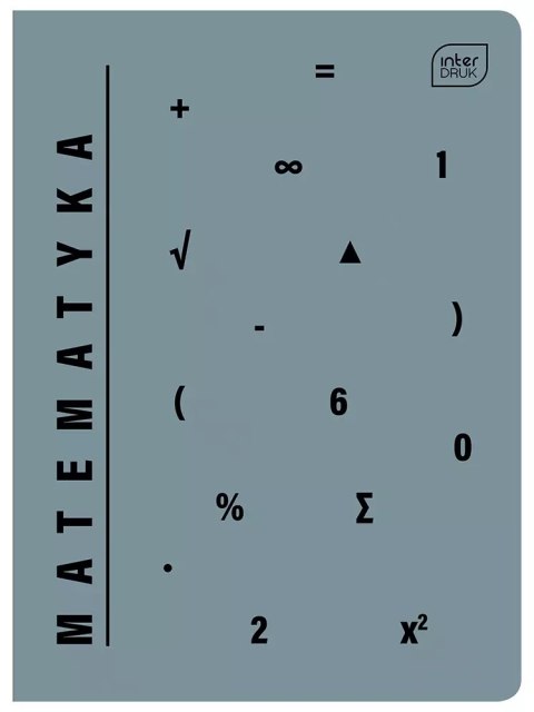 Zeszyt A5 UV Matematyka kratka 60 kartek Zeszyt A5 UV Matematyka kratka 60 kartek