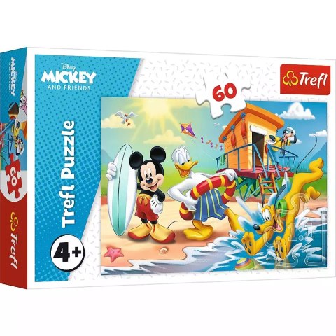 Puzzle 60 elementów. Myszka Miki. Ciekawy dzień Puzzle 60 elementów. Myszka Miki. Ciekawy dzień