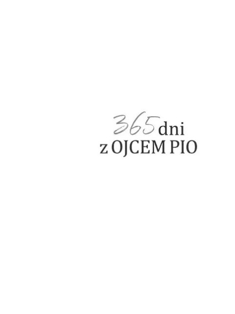 365 dni z ojcem Pio