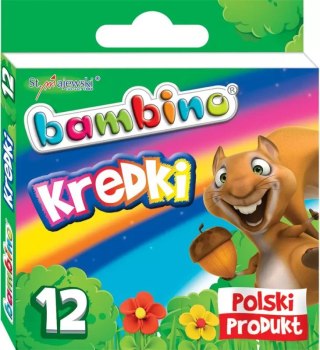 Kredki Bambino, 12 kolorów, mix wzorów pudełek