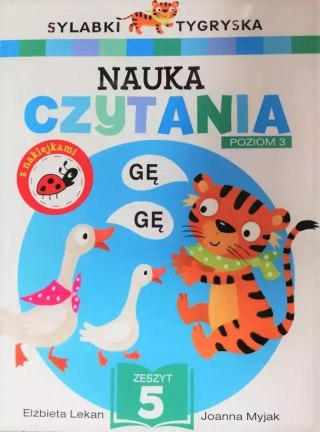 Sylabki Tygryska. Nauka czytania. Poziom 3. Zeszyt 5