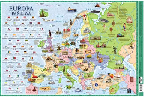 Podkładka na biurko. Europa, państwa Podkładka na biurko. Europa, państwa
