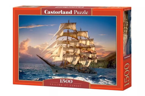 Puzzle 1500 elementów. Sailing at Sunset Puzzle 1500 elementów. Sailing at Sunset