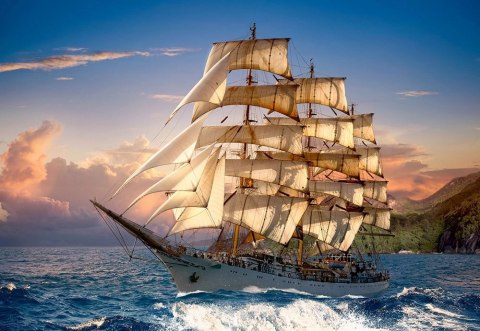 Puzzle 1500 elementów. Sailing at Sunset Puzzle 1500 elementów. Sailing at Sunset