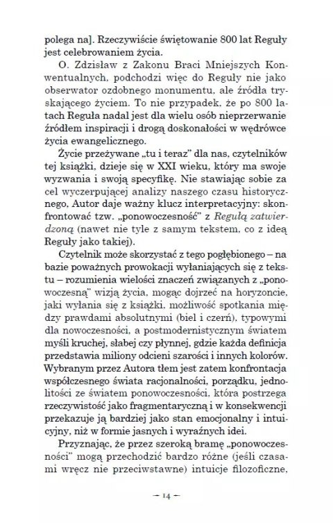 Reguła i życie. Czego dziś uczy św. Franciszek