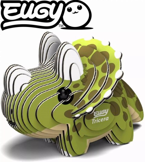 Eko układanka 3D. Dinozaur Tricera Eugy